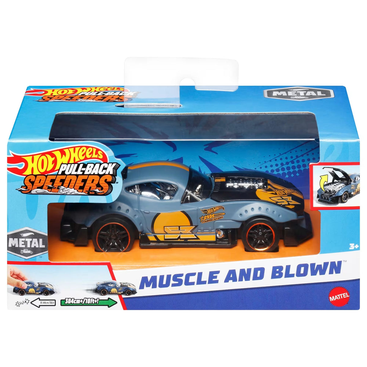Hot Wheels Pull-Back Toy Vehicle - Assorted Design
