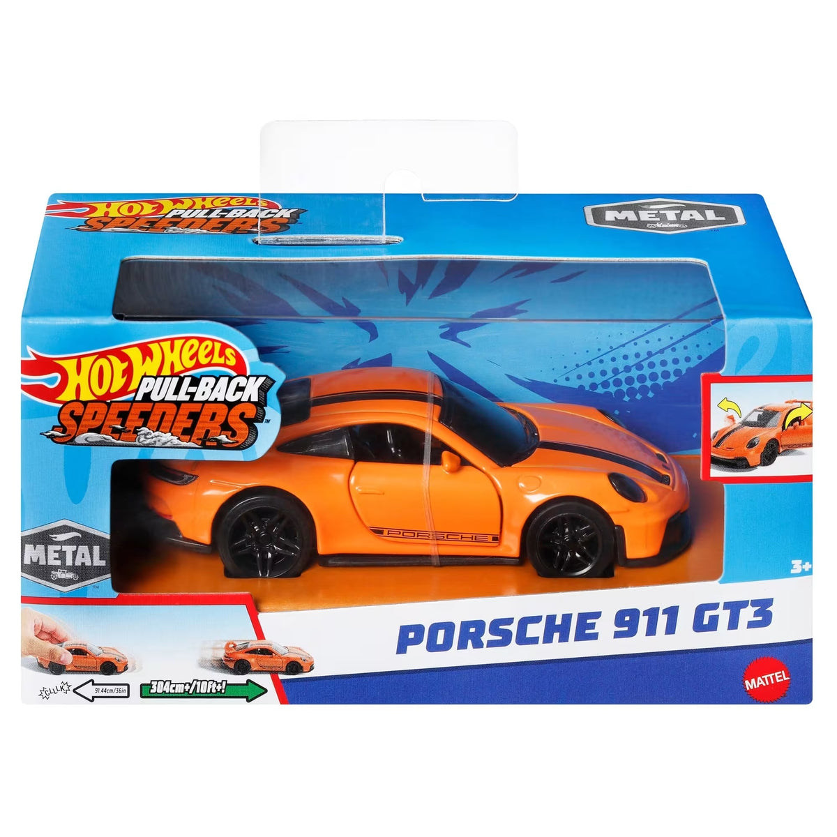 Hot Wheels Pull-Back Toy Vehicle - Assorted Design