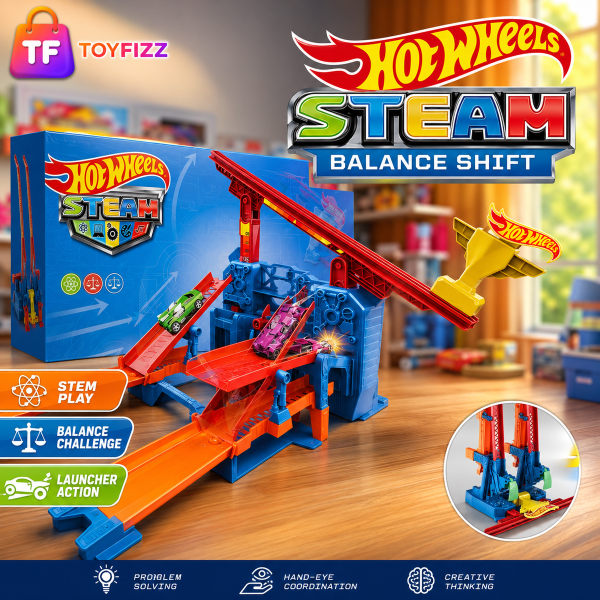 Hot Wheels STEAM Balance Shift Track Set
