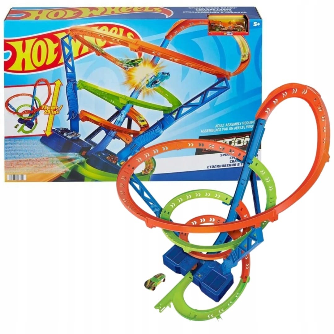 Hot Wheels Spiral Crash Track Set