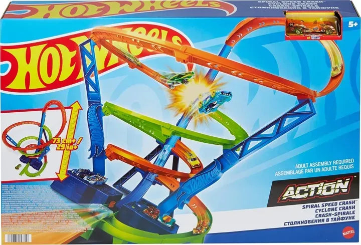 Hot Wheels Spiral Crash Track Set
