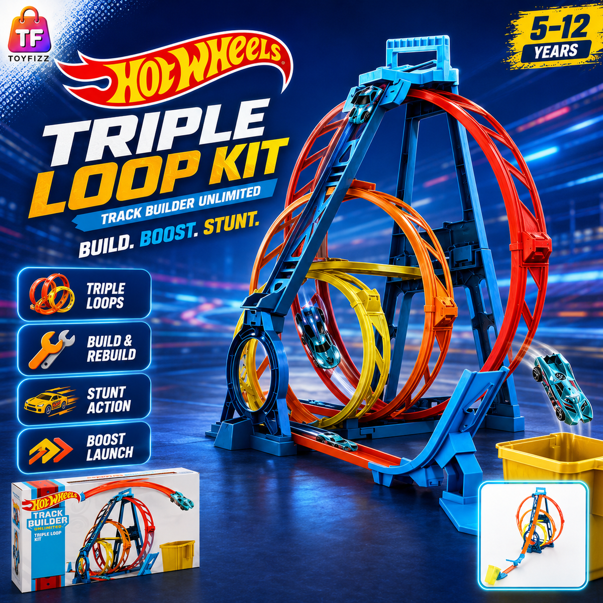 Hot Wheels Track Builder Infinity Loop Kit