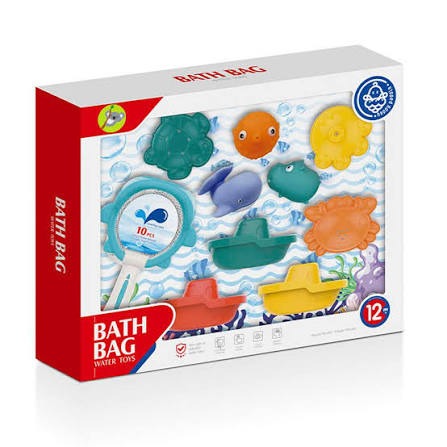 Huanger 10 Piece Animal Bath Toy Set - Ages 12M+