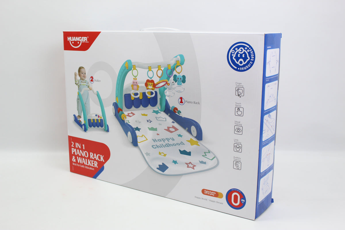 Huanger 2-in-1 Piano Rack & Baby Walker - Ages 0M+