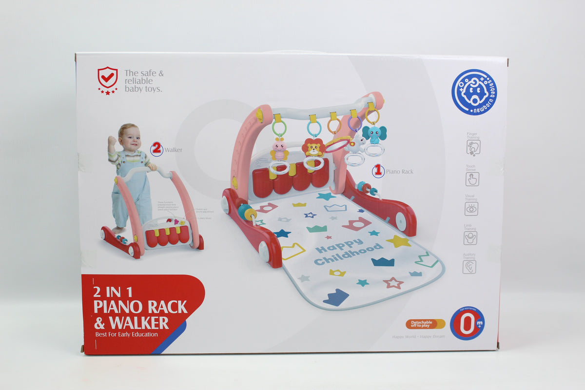 Huanger 2-in-1 Piano Rack & Baby Walker - Ages 0M+