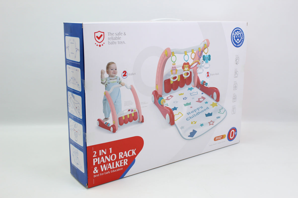 Huanger 2-in-1 Piano Rack & Baby Walker - Ages 0M+