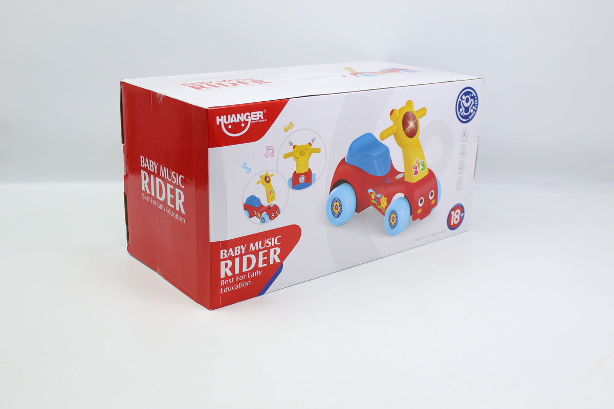 Huanger Baby Musical Ride-On Car - Ages 18M+