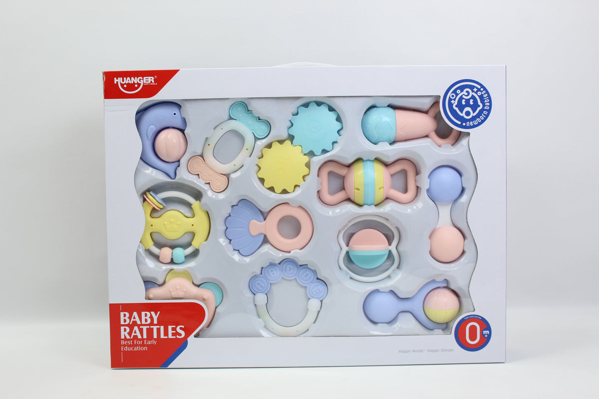 Huanger Baby Rattles - 12 Piece Set - Ages 0M+