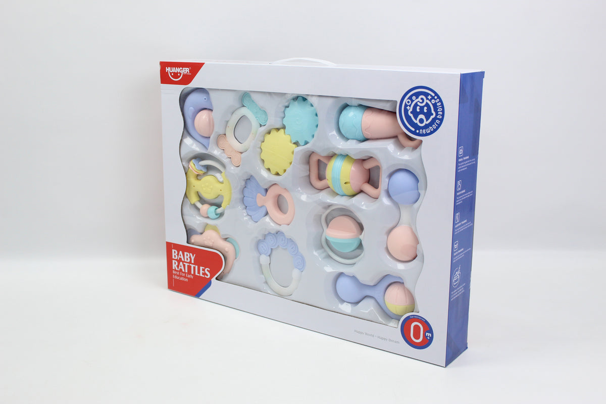 Huanger Baby Rattles - 12 Piece Set - Ages 0M+