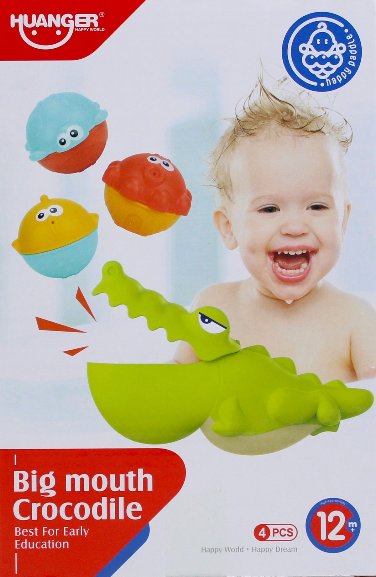 Huanger Big Mouth Crocodile Stacking Toy - Ages 12M+