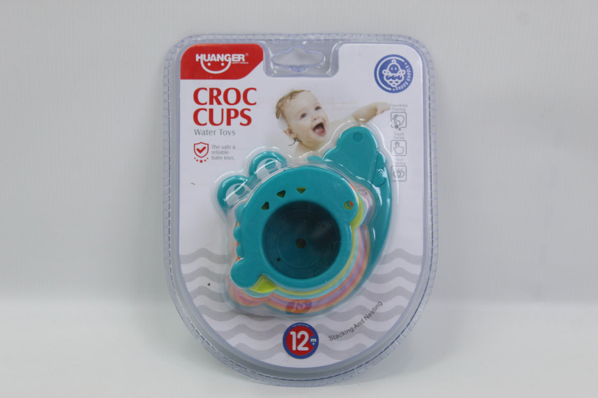 Huanger Croc Cups Stacking Bath Toy - Ages 12M+