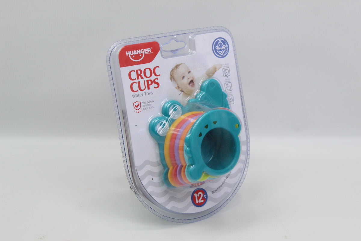 Huanger Croc Cups Stacking Bath Toy - Ages 12M+