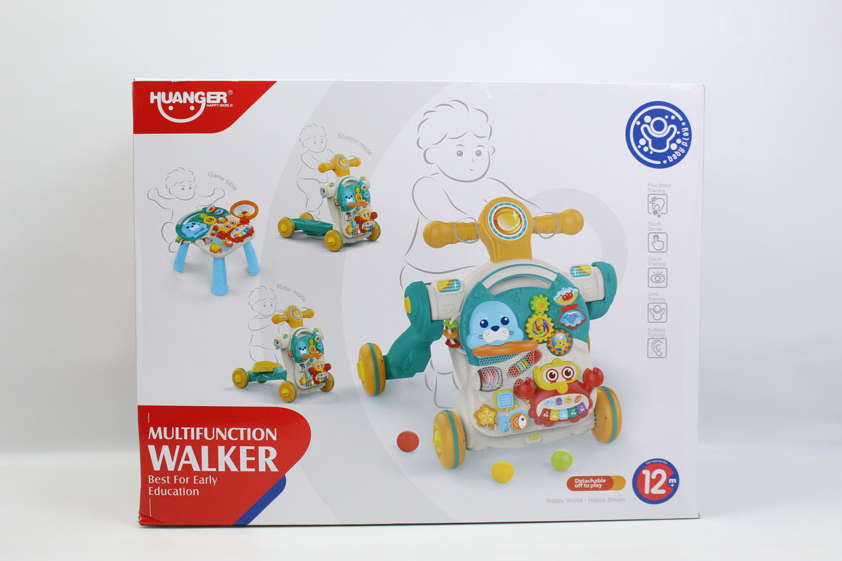 Huanger Multifunction Musical Baby Walker - Ages 12M+