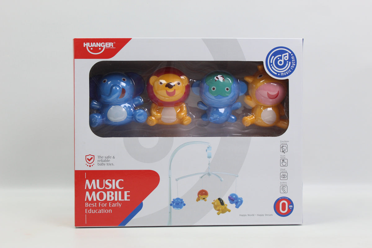 Huanger Musical Baby Mobile with Hanging Animals - Ages 0M+