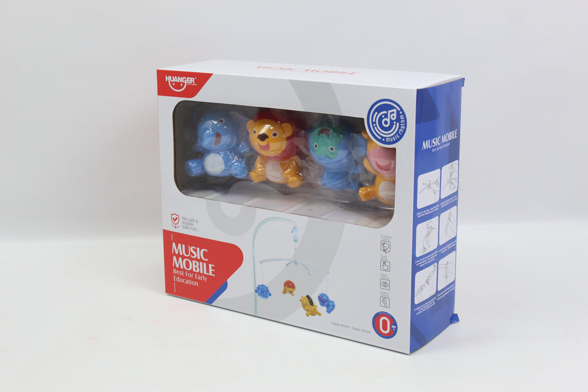 Huanger Musical Baby Mobile with Hanging Animals - Ages 0M+