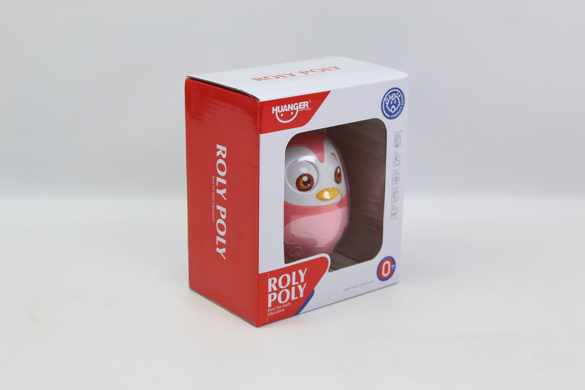 Huanger Owl Roly-Poly Tumbler - Pink - Ages 0M+