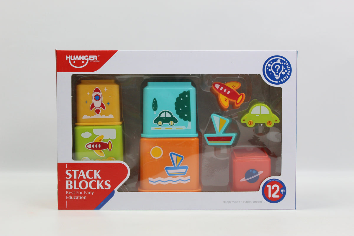 Huanger Picture Stacking Blocks - Ages 12M+
