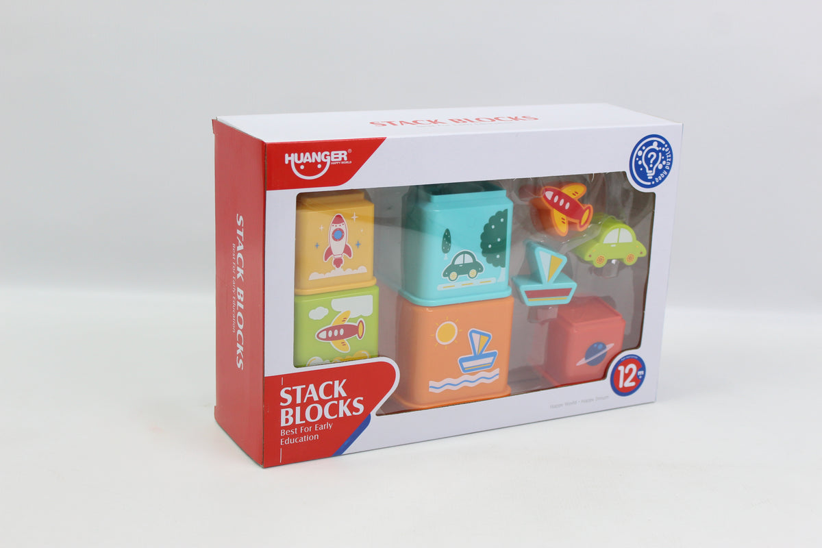 Huanger Picture Stacking Blocks - Ages 12M+