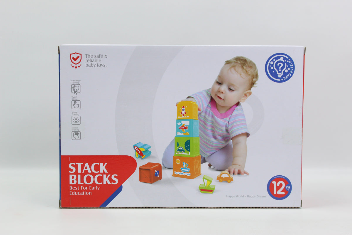 Huanger Picture Stacking Blocks - Ages 12M+