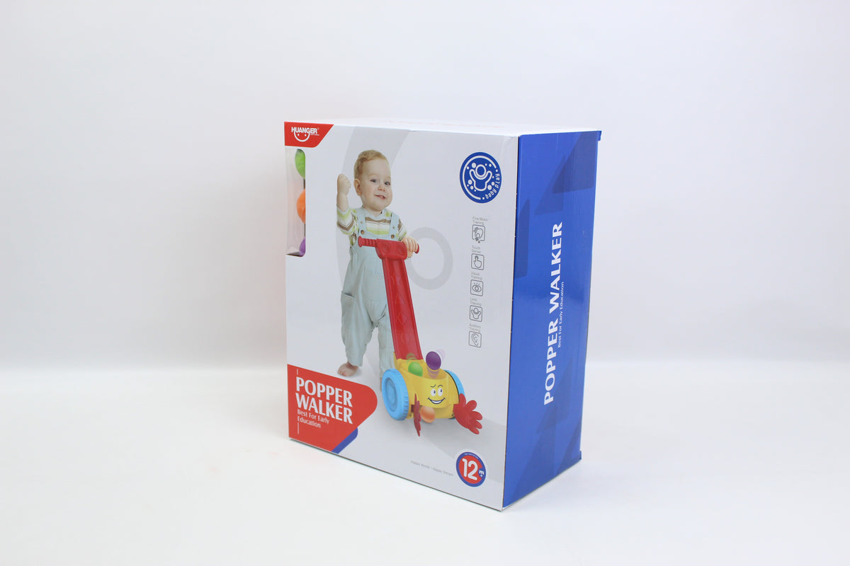 Huanger Popper Push Walker - Red - Ages 12M+