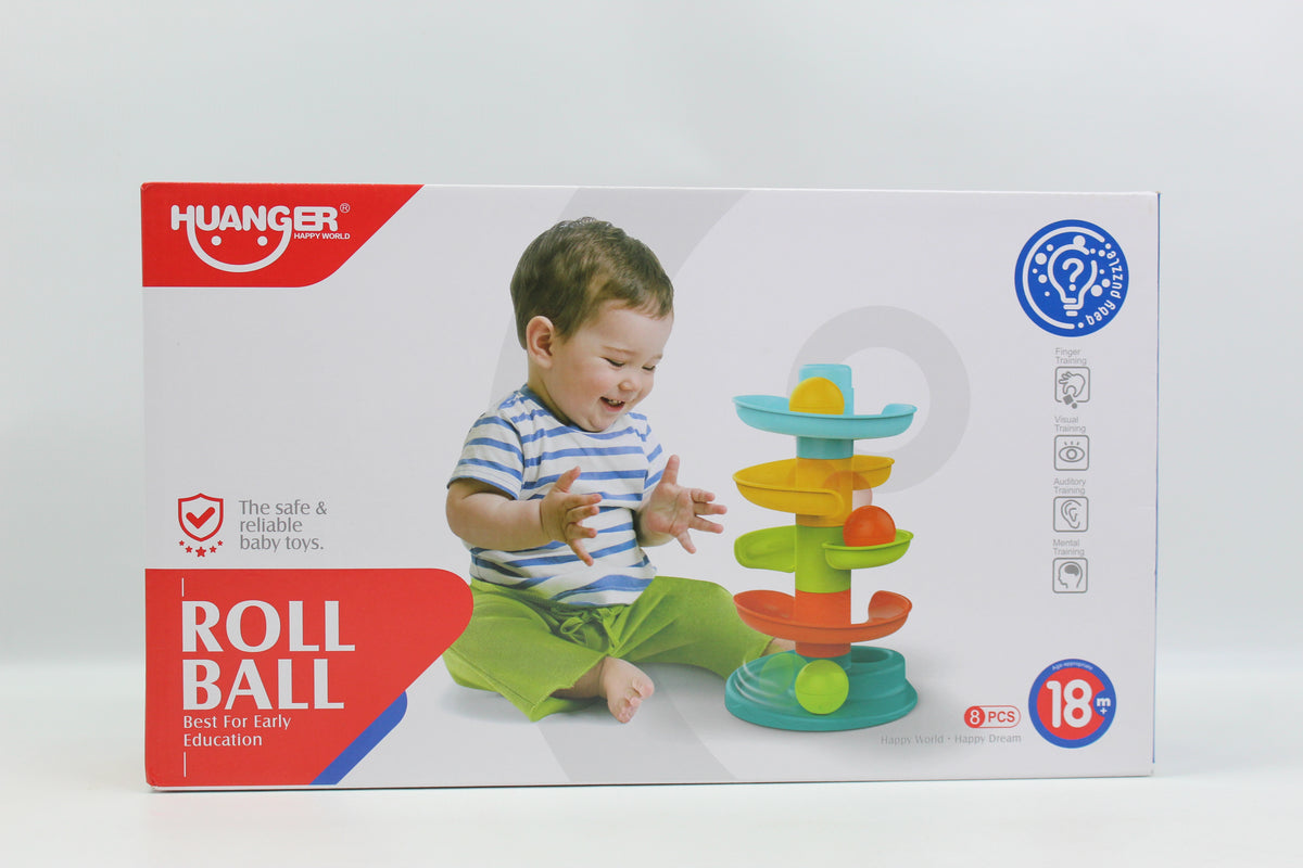 Huanger Rolling Ball Tower with Animal Top - Ages 18M+