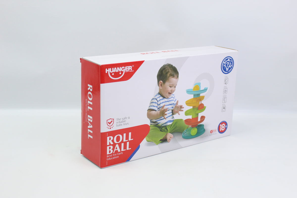 Huanger Rolling Ball Tower with Animal Top - Ages 18M+