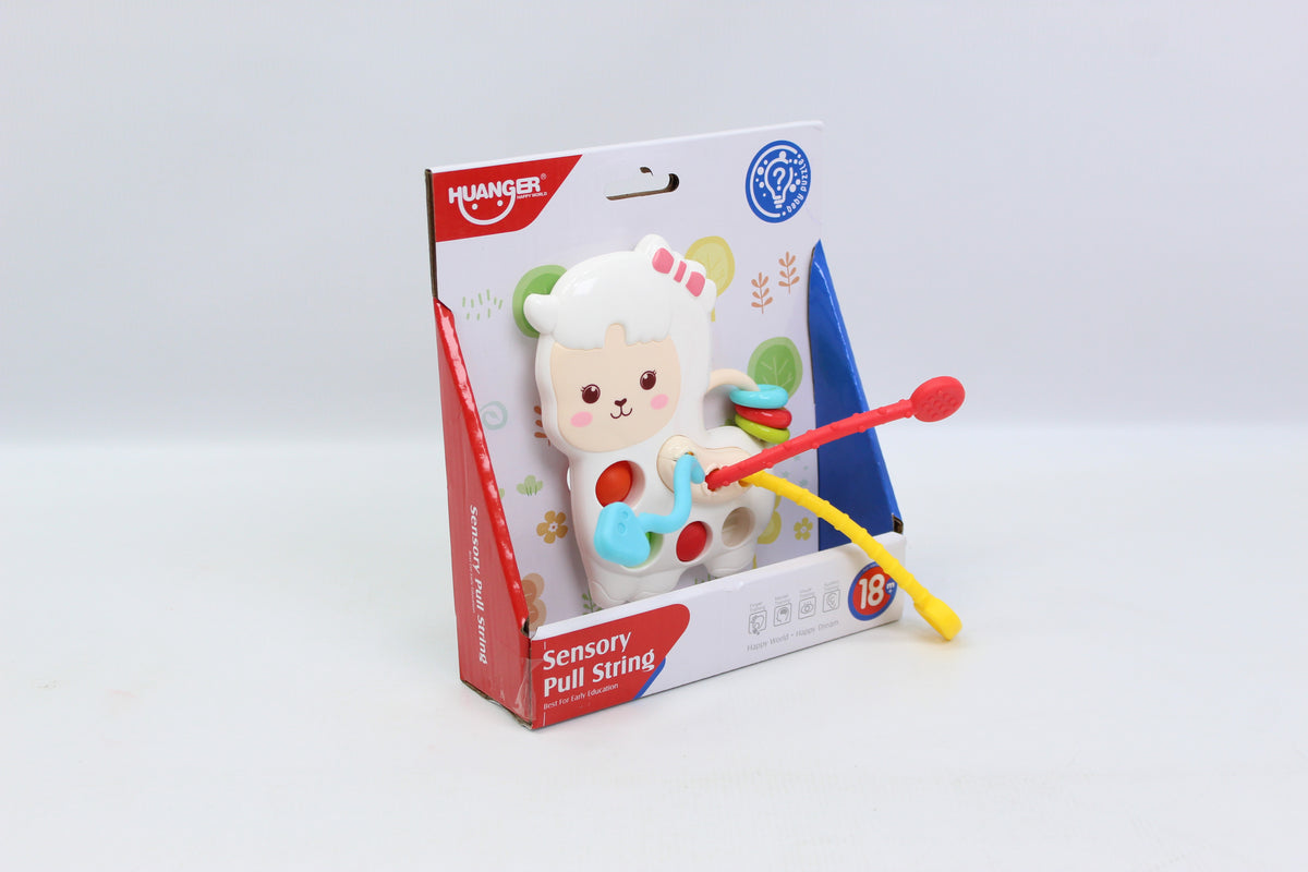 Huanger Sheep Sensory Pull String Toy - Ages 18M+