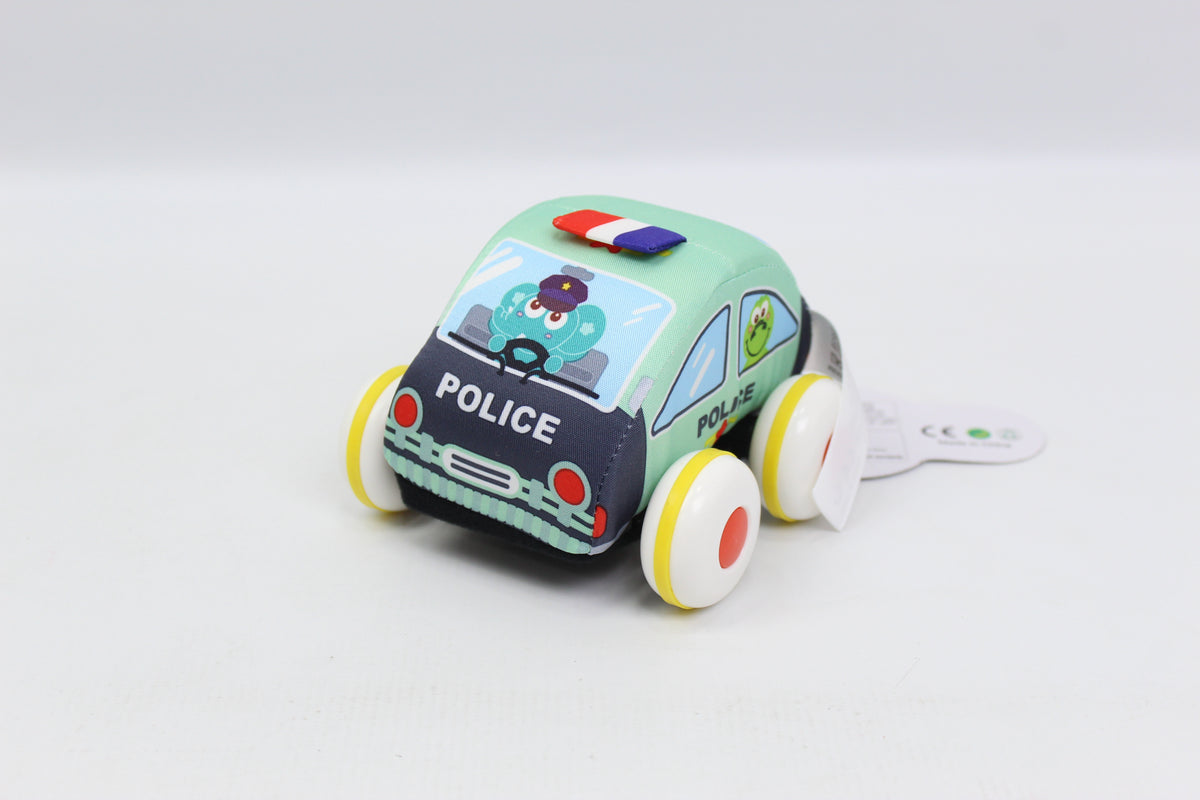 Huanger Soft Pull-Back Toy Cars - 6 Piece Set - Ages 12M+