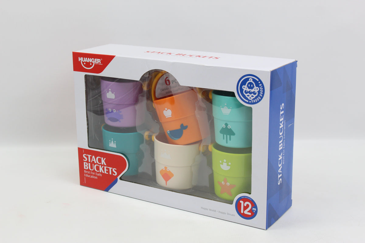 Huanger Stack Buckets - 6 Piece Set - Ages 12M+