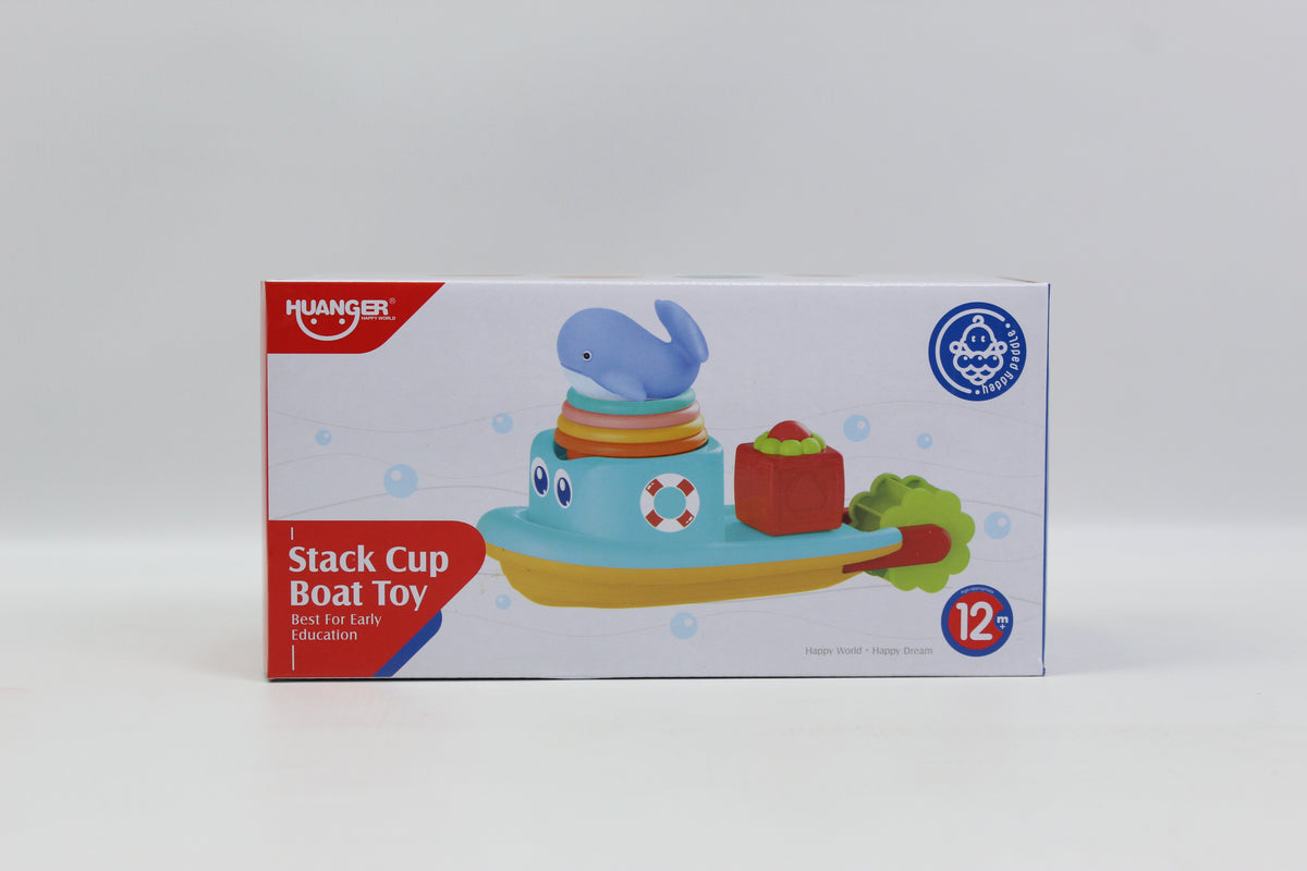 Huanger Stack Cup Boat Bath Toy - Ages 12M+