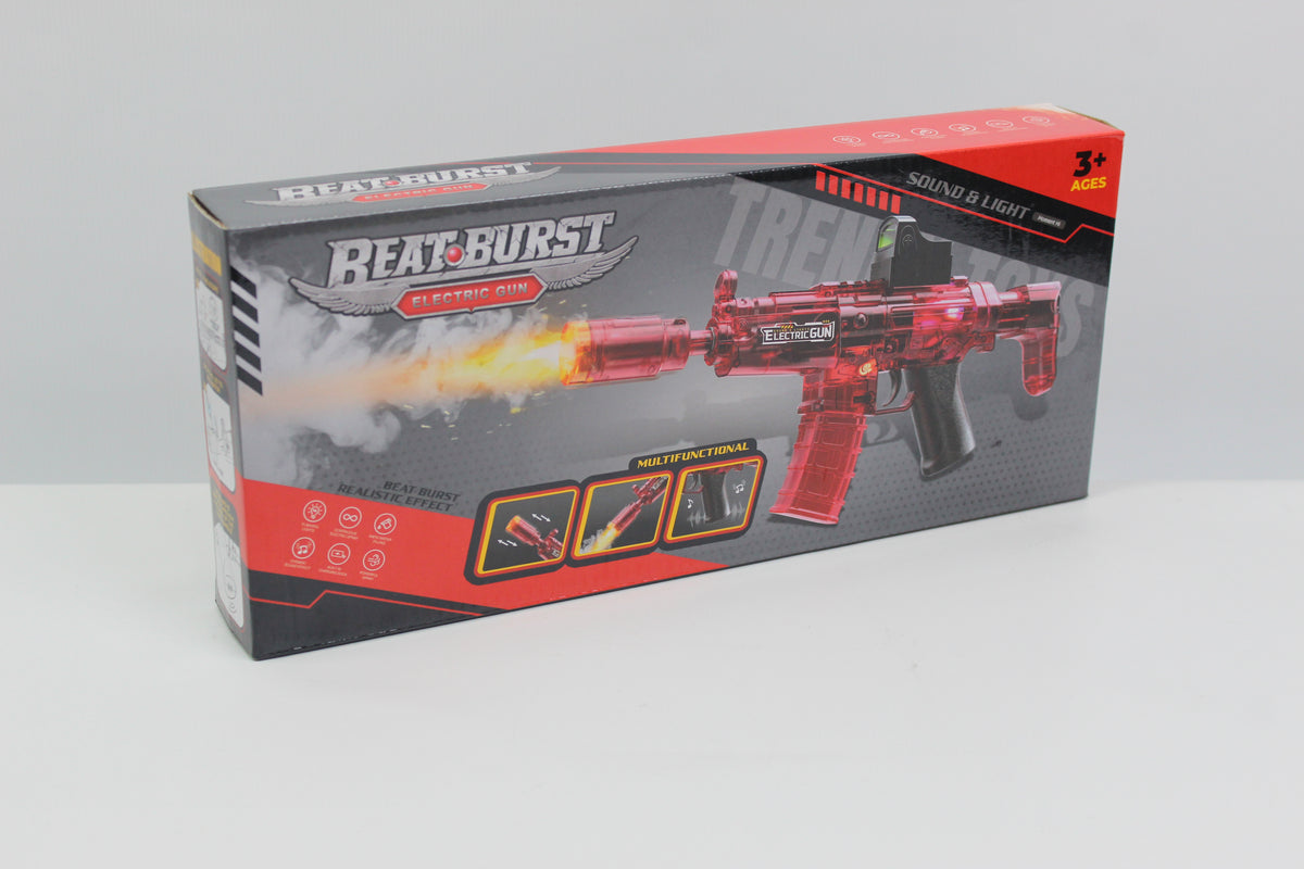 Musical MP5-Style Electric Toy Blaster with Light & Sound - Ages 3+