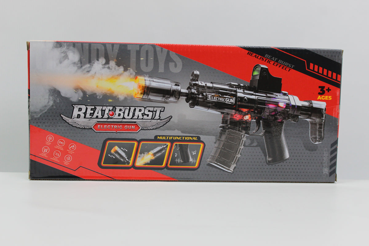 Musical MP5-Style Electric Toy Blaster with Light & Sound - Ages 3+