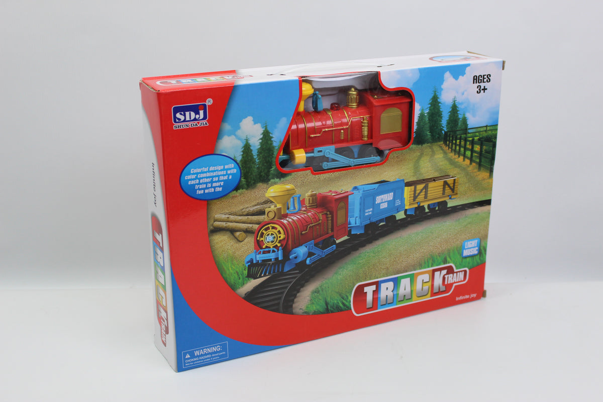 Musical Railway Train Set with Light & Sound - Ages 3+