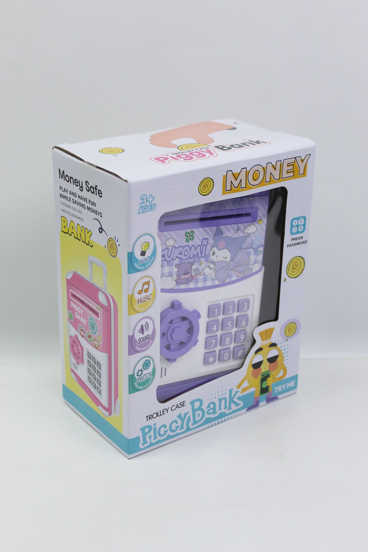 Kuromi Musical Electronic Piggy Bank Safe - Ages 3+