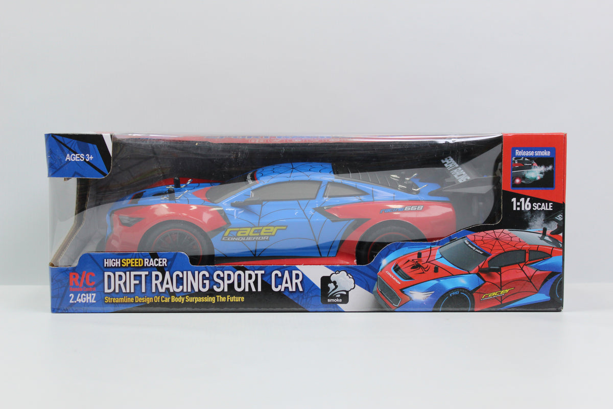 Remote Control Drift Racing Car 1:16 with Smoke Effect - Ages 3+
