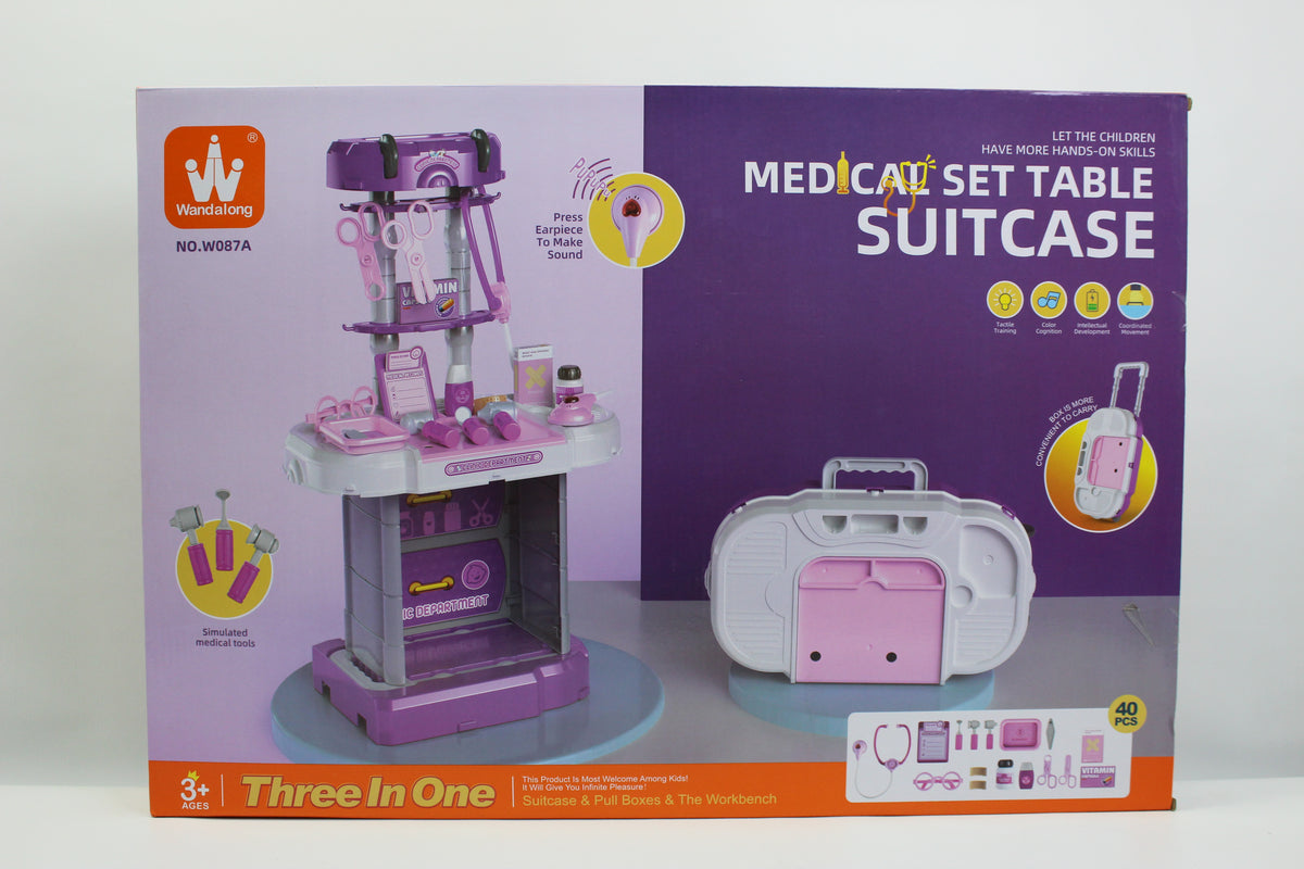 Musical Doctor Playset Table & Suitcase 3-in-1 - Ages 3+