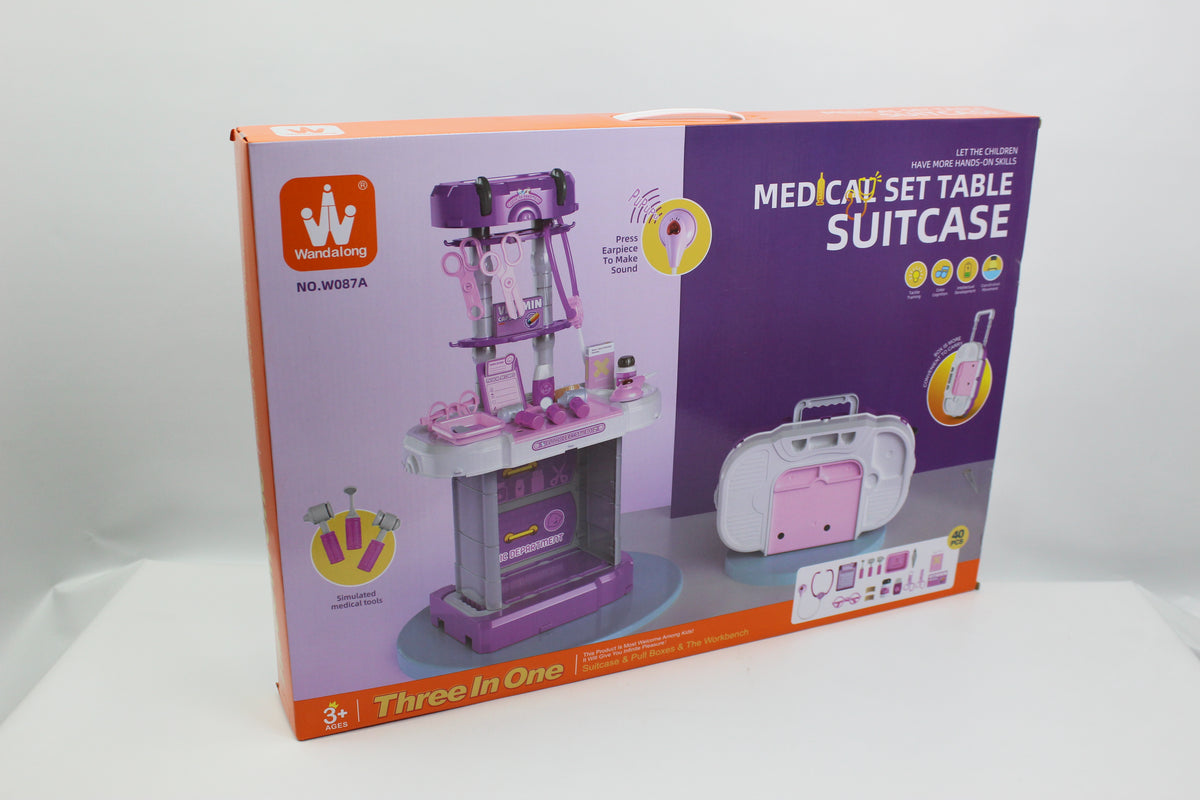 Musical Doctor Playset Table & Suitcase 3-in-1 - Ages 3+