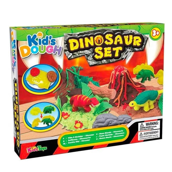 Kid Dough Dinosaur Modeling Dough Set - Ages 3+