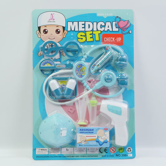 Kids Doctor Playset with Medical Tools - Blue - Ages 3+
