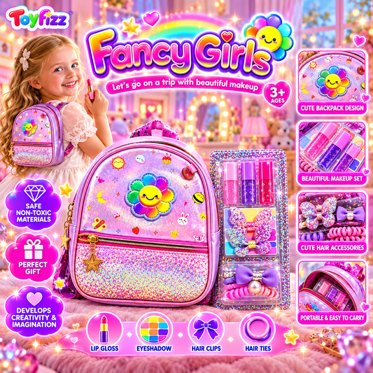 Kids Pretend Makeup Set with Carry Bag