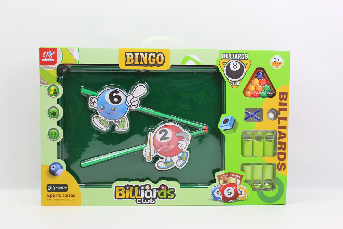 Kids Tabletop Billiards and Snooker Game Set