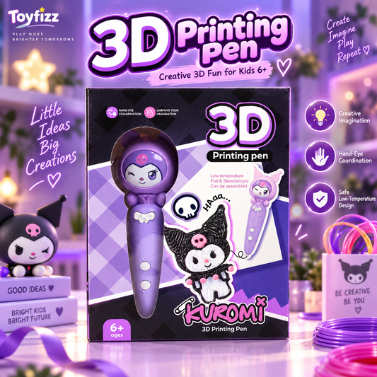 Kuromi 3D Printing Pen with USB Charging - Ages 6+