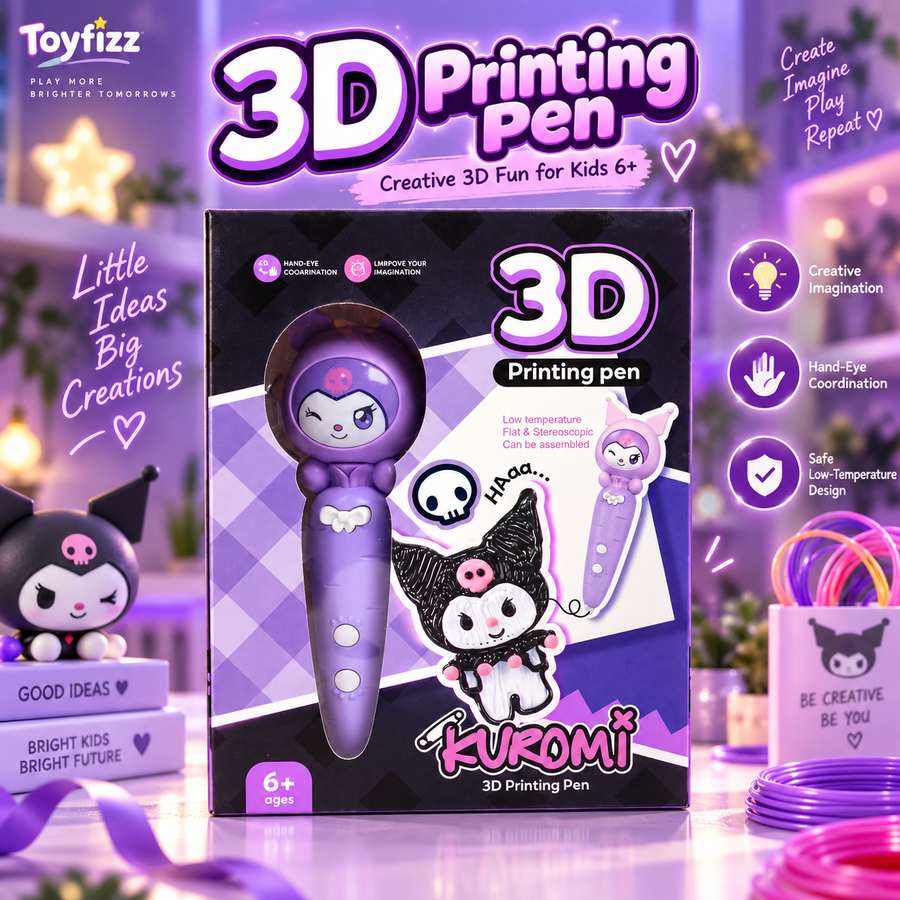 Kuromi 3D Printing Pen with USB Charging - Ages 6+