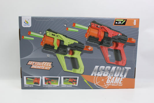 Lefan Toys 2 Piece Foam Dart Blaster Set with 20 Darts - Ages 8+