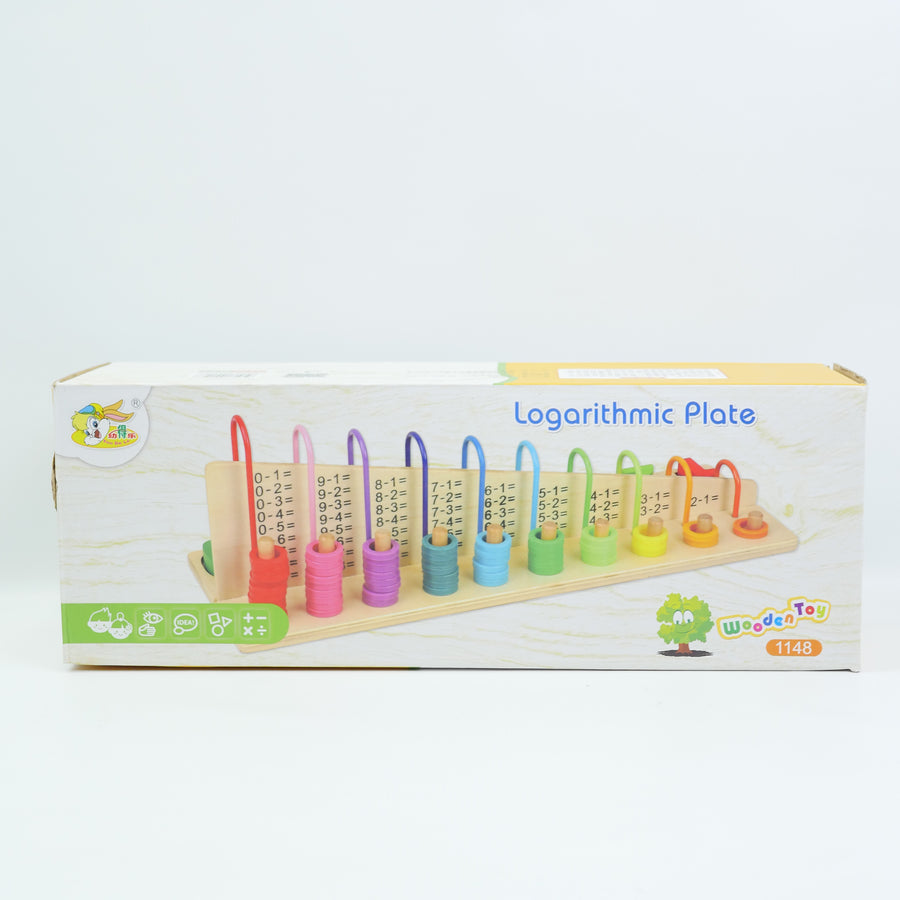 Logarithmic Plate Wooden Multiplication Learning Board