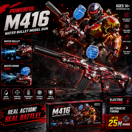 M416 Gel Ball Blaster with USB Charging - Ages 14+