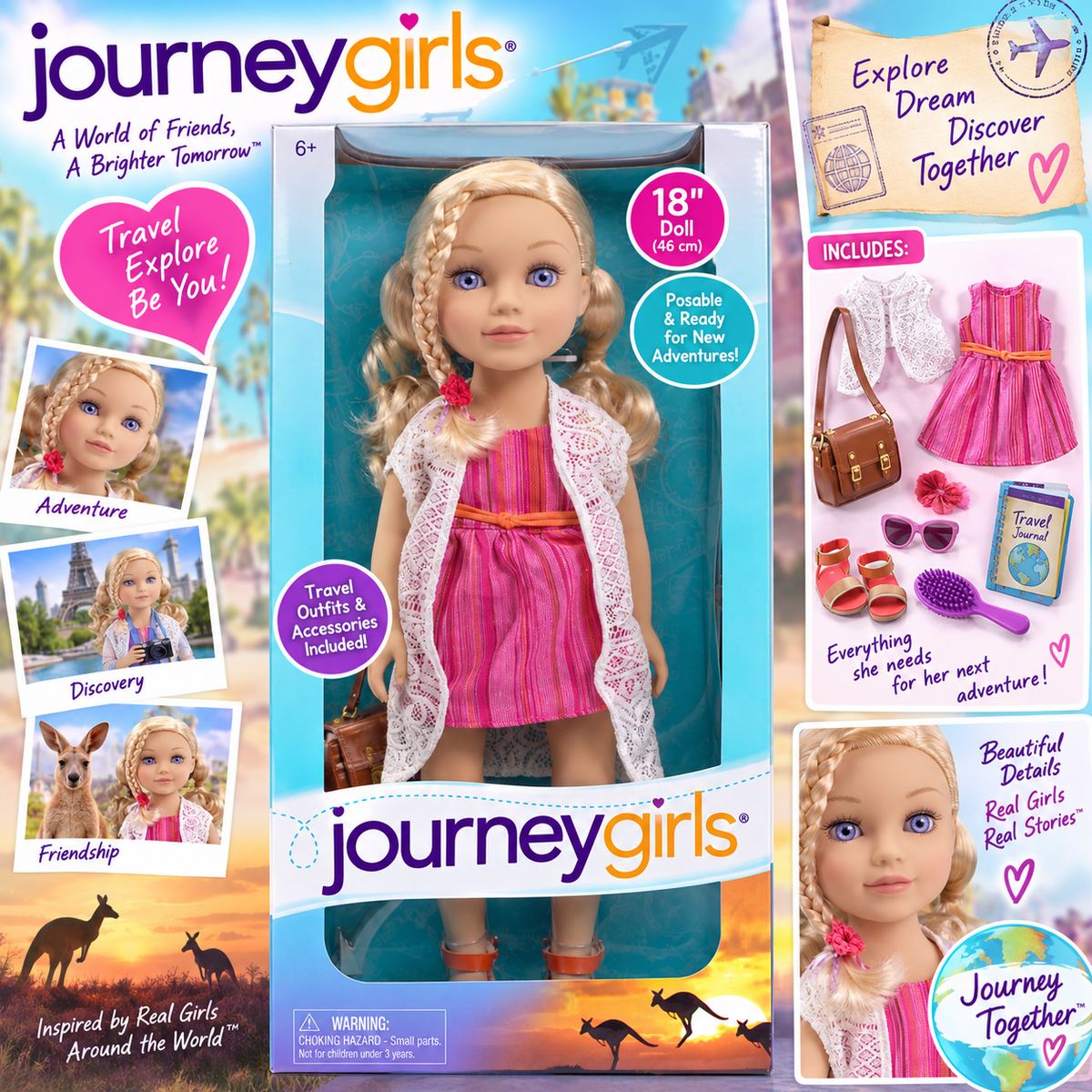 MFR DOLL BLUE DRESS