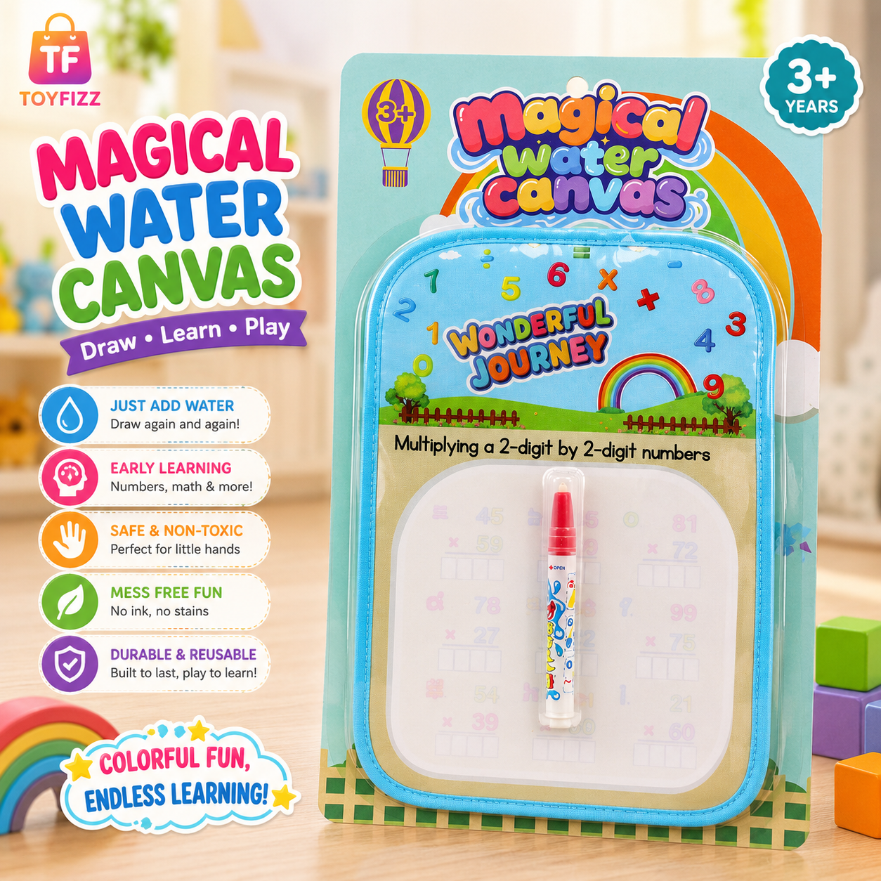Magic Water Doodle Board with Pen