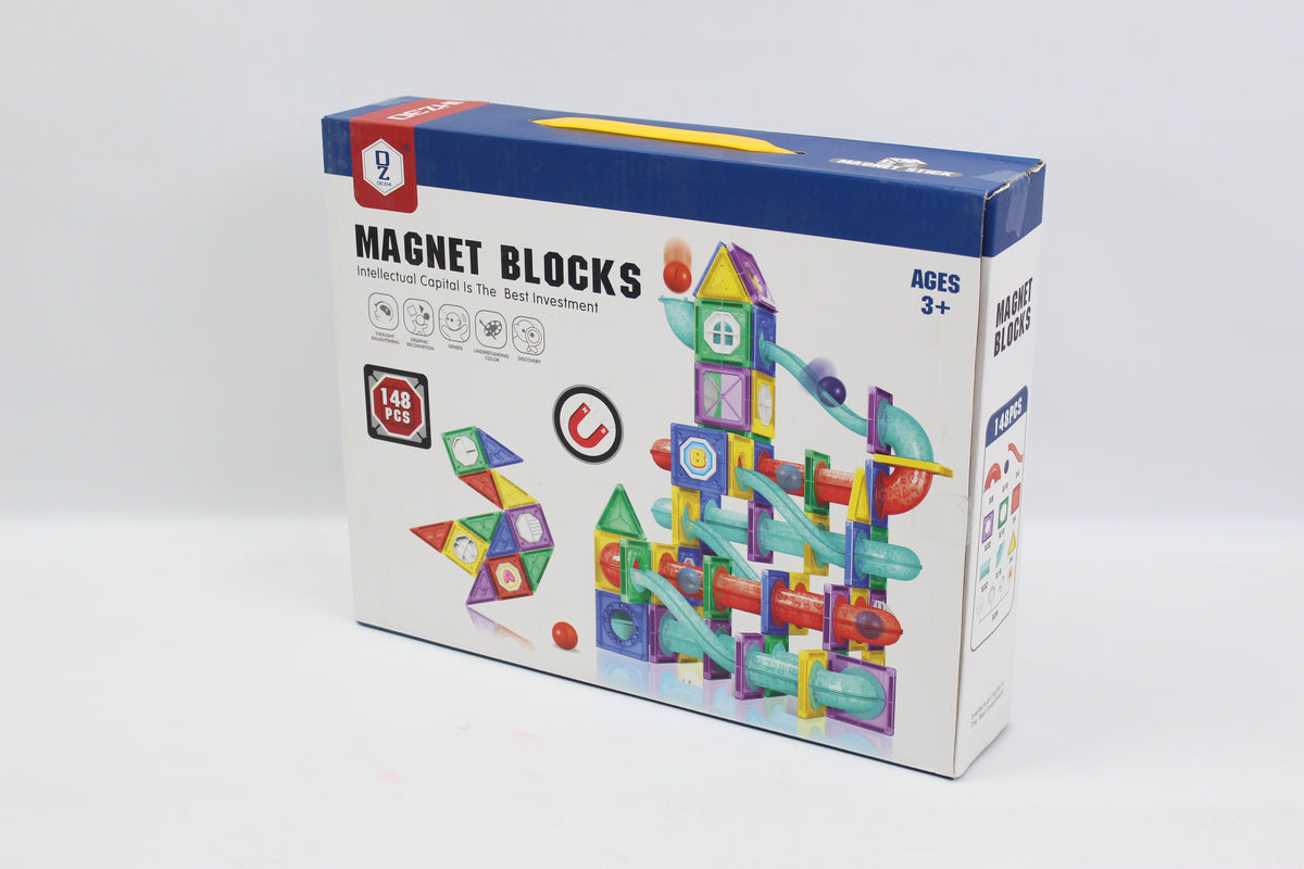 Magnetic Building Blocks Set - 148 Pieces - Ages 3+