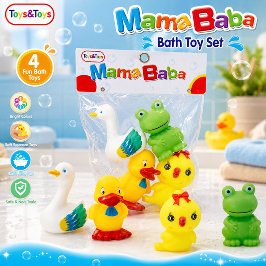 MamaBaba 4 Piece Animal Baby Toy Set | Toys & Toys